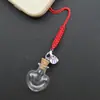 Mini Botellas de Vidrio Transparentes con Forma Especial, Botellas de los Deseos, Colgantes para Teléfono Móvil, Botellas de la Suerte, Colgantes para Bolsos, Venta al por Mayor de Joyería