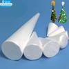 Venda por atacado Natal feito à mão diy cone de espuma isopor material branco árvore de Natal modelo cone de espuma