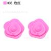 Contas de silicone contas de silicone em formato de rosa flor de rosa dupla face corrente de chupeta DIY manual contas soltas DIY