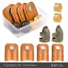 Dedal Grueso de Metal Vintage para Dedos para Uso en Casa, Presionador de Agujas, Enhebrador de Agujas de Coser a Mano, Herramientas de Costura en Caja de Hierro