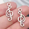 Símbolos de Instrumentos Musicales de Plata Antigua Colgante Retro Joyería de Aleación Colgante Accesorios para Pulsera Collar Llavero DIY
