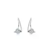 Estilo Fresco Vintage Simple Lujo Ligero Hebilla de Oreja Retorcida Perla Gris Pendientes Únicos Elegantes para Mujer Combinan con Todo