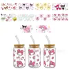 Sanrio coolometi UV DTF transferencia cristal transparente pegatinas impermeable resistente a rayones caricatura al por mayor transfronterizo