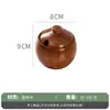 Madera de Azufaifo Vintage Hogar Nuevo Madera Maciza Cocina Salero Recipiente para Condimentos con Tapa Caja de Condimentos Recipiente Sellado con Cuchara Venta al por Mayor