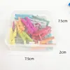 Em Estoque Alfinetes Coloridos de Madeira com Clipe Pins para Quadro de Cortiça Quadro Negro Janela de Avisos Display 3,5 cm Alfinetes de Madeira com Clipe Suprimentos Decorativos