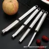 Dispositivo para quitar el hueso de frutas de acero inoxidable para cocina casera, herramienta para quitar el hueso de dátiles rojos y manzanas, separación de pulpa y semillas