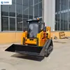 Exportado a Asia Central, el Minicargador Compacto de Orugas Ht75 Es un Cargador Multifuncional de Dirección en el Lugar