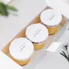 Caja de embalaje para vaso de pudín de gelatina de leche de doble capa, vaso para helado tipo piel de yogur, caja para llevar para vaso de pastel de mousse de tiramisú