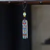 Sandalo Estilo Tendência Nacional Escultura em Madeira de Leão Pintado Chaveiro de Carro Pingente de Celular Estilo Casal Acessório de Bolsa