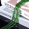 Contas redondas de vidro cristal para DIY, feitas à mão, para pendurar no carro, contas redondas soltas, acessórios para colar, pulseira, joias, acessórios, atacado