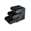 Caja de Almacenamiento Multifuncional para Café y Té con Leche, Portavasos, Paquetes de Azúcar, Bolas de Leche, Palillos Mezcladores, Caja de Cocina, Estante de Almacenamiento para Popotes al por Mayor