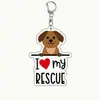 Llavero de Perro Mascota Acrílico Color Impreso En Stock Transfronterizo Regalo Pequeño Creativo