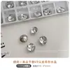 Acessórios de Arte de Unhas Brancos de Alta Qualidade com Strass de Verso Pontiagudo, Cristal K9 Coração Deslumbrante Ovo de Pomba Ângulo Reto Doce de Rocha Strass Transparentes