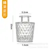 Jarrón de Cristal Repujado Vintage de Lujo de Entrada Sencilla Estilo Ins Jarrón para Mesa de Comedor Botella Decorativa Hidropónica Transparente Estilo Europeo