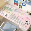 Alfombrilla de escritorio de conversión de unidades para el aprendizaje infantil, impermeable, lavable, protectora para los ojos, protector de escritorio con tabla de multiplicar