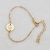 Novas Pulseiras de Letras Redondas Vazadas 26 Letras da Amazon, Pulseiras de Nome, Moda Europeia e Americana Tendência Joias Femininas Atacado