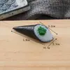 Llavero de Sushi Comida Simulada Llavero de Bola de Arroz Triangular Colgante de Bolsa de Arroz con Huevas de Pescado y Algas Estilo Japonés