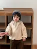 Moletom de Lã com Capuz para Bebê Inverno 2026 Novo Inverno Estilo Coreano Roupas Infantis Roupas Infantis Terno Espesso para Meninos