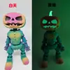 Adorno de Calabaza y Calavera de Halloween Nuevo Transfronterizo Impreso en 3D Articulado Móvil Modelo de Decoración Luminoso Tridimensional