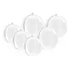 Pelota Transparente Transfronteriza Pelota de Acrílico de Grado Alimenticio Pelota de Navidad con Agujero para Colgar Colgante de Decoración Navideña Pelota de Acrílico