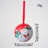 Caixa de Lata Criativa para Doces Lata de Folha de Flandres Presente Infantil Bola Redonda Caixa de Doces de Natal Caixa de Presente de Doces de Natal Bola de Natal