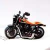 Llavero Creativo Mini Motocicleta Harley Dibujo Animado Aleación Coche de Tirar Hacia Atrás Modelo Colgante Pequeño Regalo Venta al por Mayor