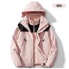 Jaqueta Personalizada para Uso Externo Masculina e Feminina Três em Um Outono e Inverno Forrada com Fleece Espessada Destacável Duas Peças Roupa de Montanhismo Jaqueta da Moda