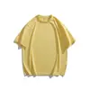Rumei Retro Americano Básico Casual Estilo Perezoso Camiseta de Manga Corta Unisex Blanca Holgada Versátil Camiseta Base Camiseta de Verano