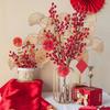 Fortune Fruit Red Fruit Holly Fruit Artificial Flower Decoração Sala de Estar Ano Novo Flor Flor Decoração Quarto de Casamento Decoração