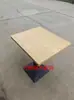 Mesa Rápida de Madera Maciza Pizarra Barra de Snacks Cafetería Restaurante de Té con Leche Hamburguesas Mesa y Sillas Combinadas Mesa Cuadrada Pequeña Simple Comercial