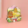 Ímãs de Geladeira de Guangxi, Lembranças de Madeira Culturais e Criativas com Tema de Cidade, Ímãs de Geladeira Turísticos das Cidades de Guilin, Liuzhou, Nanning