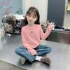 Camada de Base Térmica Infantil com Gola Alta Curta para Meninas, Roupa Interna Quente para Primavera e Outono, Adequado para Crianças Mais Velhas