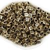 100 PCs acrílico quadrado reto buraco contas transparentes letras coloridas sorridente rosto contas de amor diy acessórios de jóias