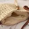 Venda Direta no Atacado do Fabricante Bolsa Transversal de Palha Nova Bolsa de Verão com Franjas Tecida à Mão Bolsa de Praia para Férias Bolsa Versátil Feminina
