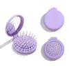 Conjunto de Presente Pente de Massagem com Almofada de Ar Personalizado, Pente de Presente para Mão, Pente com Topo de Caveira Fofo, Pente Oco Pente com Almofada de Ar