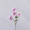 Flores de Loto Artificiales de Cuatro Cabezas para Decoración de Bodas, Arreglo de Arco de Flores de Seda, Materiales de Flores Falsas, Envío Transfronterizo Disponible