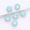 Exquisitas Cuentas de Vidrio Florales de Doble Capa Incrustadas Adecuadas para la Fabricación de Joyería DIY para Joyería Artesanal y Acero