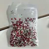 Rojo Fondo Plano Pequeño Redondo Diamante Material DIY Pegatinas de Pedrería Diamantes para Uñas Diamantes Rojos Grandes de Fondo Plano Diamantes para Uñas Accesorios Pequeños