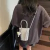 Bolsos de Verano 2025 Nuevos, Bolsos de Mano Modernos, Simples y Elegantes, Bolsos de Hombro Tipo Cubo, Bolsos Cruzados Estilo Coreano, Bolsos para Mujer