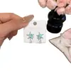 Pendientes de Estrella de Mar de Circonita Estilo Francés para Mujer, Pendientes de Lujo Ligero de Nicho de Gama Alta, Pendientes Dulces y Frescos Exquisitos Estilo Vacaciones en la Costa