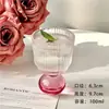 Copo de Vidro Rosa Bolha Design Retrô de Nicho, Copo de Licor de Alta Estética, Copo de Vinho Criativo Micro-Bêbado, Copo de Dose Única