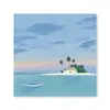 Pintura Decorativa Minimalista Paisaje Marino Azul Curativo Estilo Nórdico Hotel Alojamiento en Casa Sala de Estar Dormitorio Entrada Arte de Pared Estilo Ins
