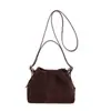 Bolso Cubo Retro de Gran Capacidad Nuevo Otoño/Invierno 2026 Diseño Nicho Coreano Bolso Cruzado Bolso de Mano de Moda
