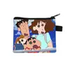 Nuevo Monedero de Crayon Shin-chan Bolsa de Monedas con Cremallera de Dibujos Animados Linda Bolsa Pequeña de Almacenamiento para Estudiantes Venta al por Mayor