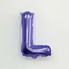 Globos de Película de Aluminio Morados de 16 pulgadas Alfanuméricos 0-9 A-Z Arreglos de Cumpleaños Decoraciones Globos de Papel de Aluminio Venta al por Mayor