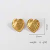 Pendientes Geométricos Europeos y Americanos de Acero Inoxidable Sentido Avanzado Pendientes Ins de Nicho Pendientes de Acero de Titanio Pendientes de Textura Versátil de Moda