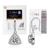 Pendientes de moissanita de plata s925, pendientes de moissanita para mujer, pendientes clásicos de bolso cuadrado, calidad Seiko, venta directa de fábrica.