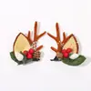 Diadema de Navidad para niños, par de pinzas para el pelo, pinza de asta, diadema de flor linda para niños, diadema de Navidad DIY