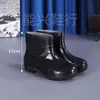 Botas de Chuva Masculinas Espessadas para Proteção do Trabalho Botas de Chuva de Cano Alto e Curto Impermeáveis Antiderrapantes Forro Espesso de Lã Resistente a Ácidos e Alcalis Calçados Aquáticos Botas de Borracha para Cozinha