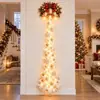 Decoração Espiral de Estrela de Natal e Ano Novo Festival de Natal Luminária de Parede para Caminho Artesanato em Madeira